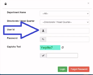 Enter User ID / Employee Code