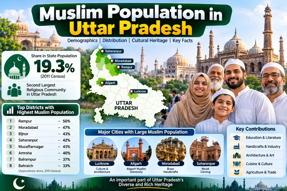 Muslim Population in Uttar Pradesh