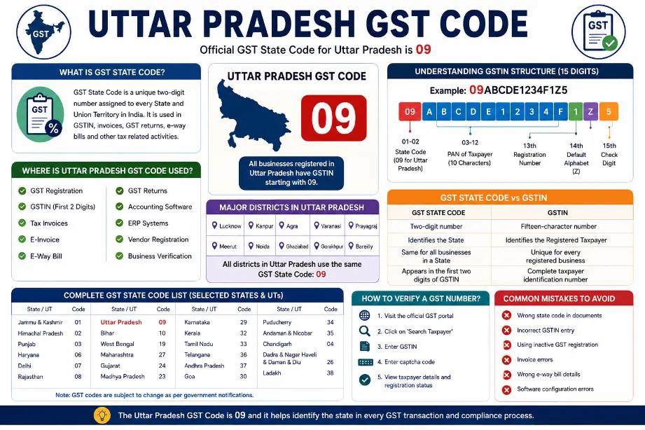 Uttar Pradesh GST Code